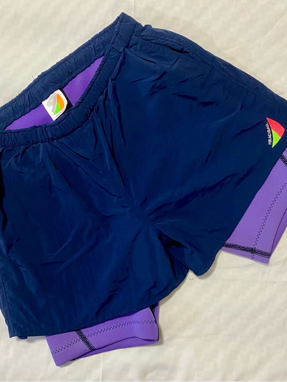 HEAD SAIL by Regatta Navy & Purple Women’s Athletic Layered Shorts